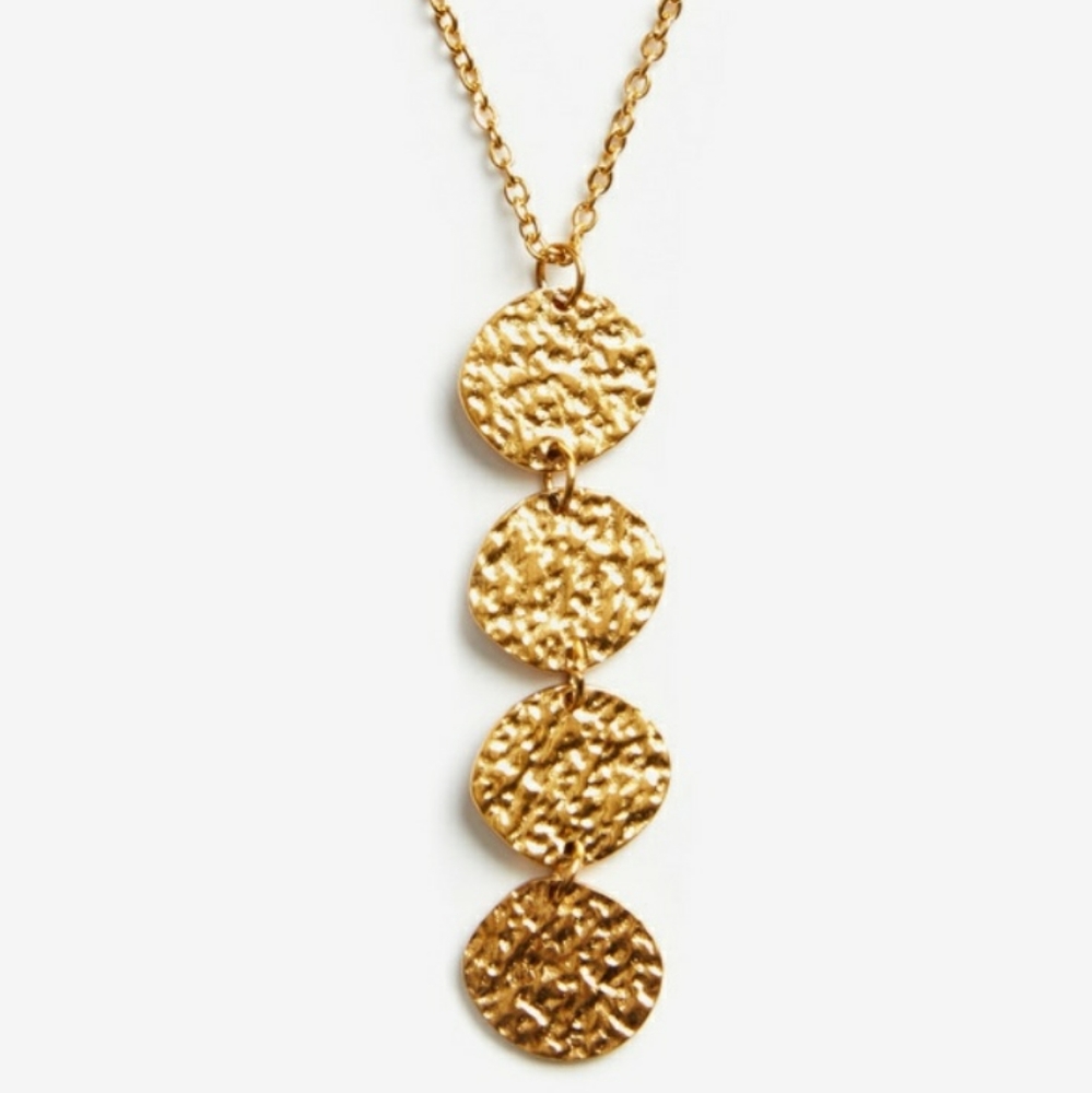 Minimal coin necklace